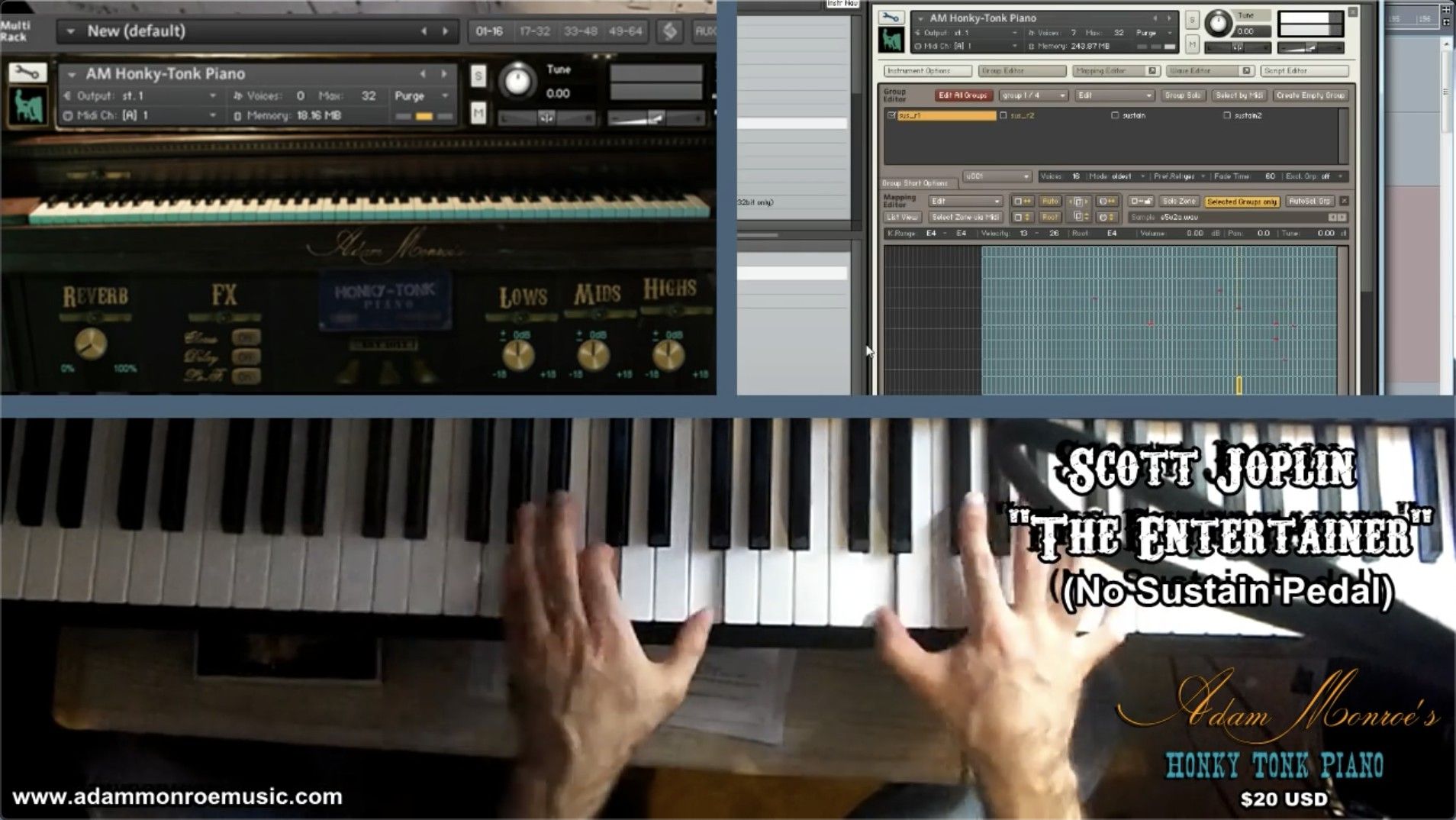Adam Monroe Music Honky Tonk Piano for mac(钢琴调音插件)