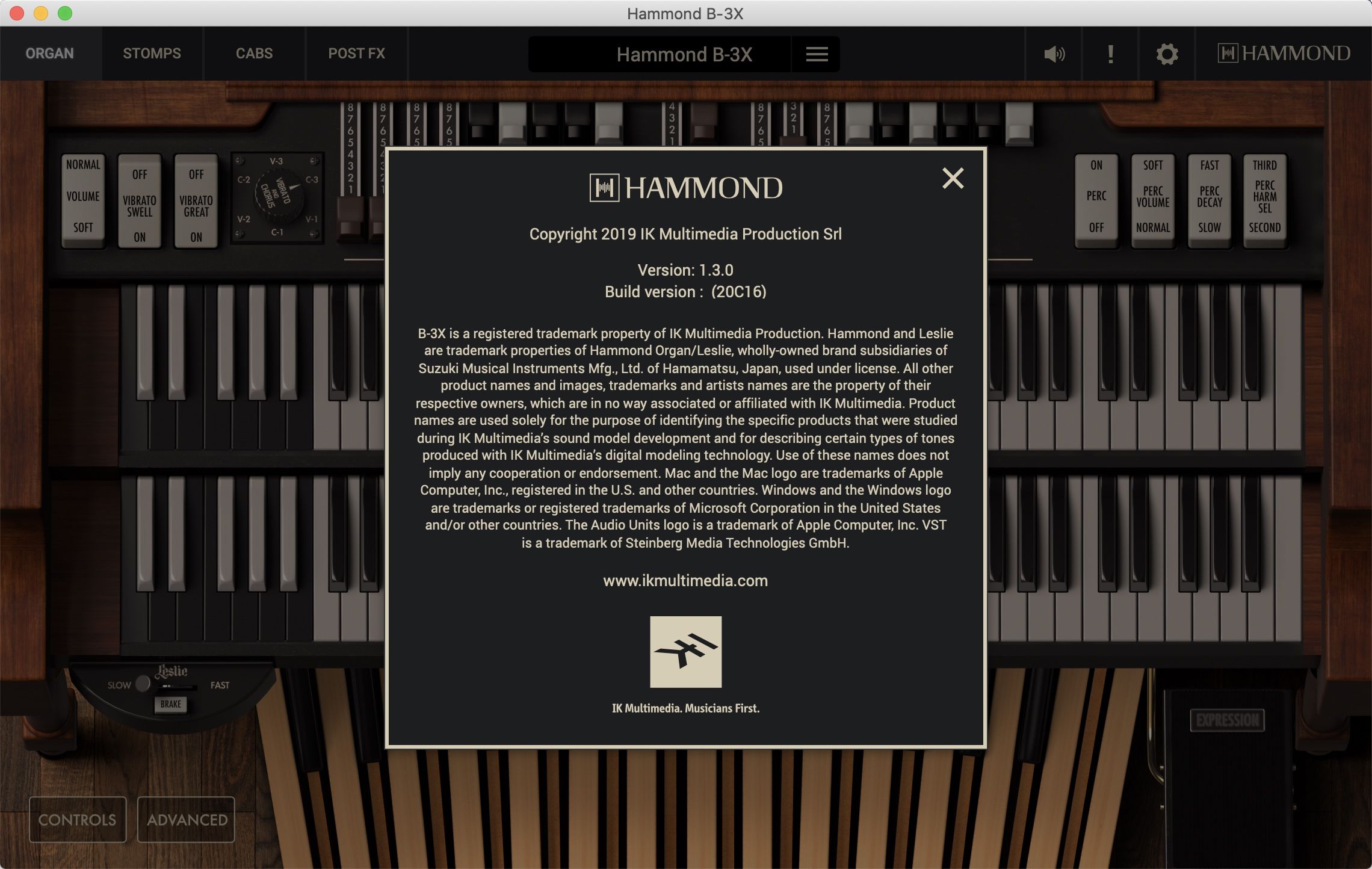 IK Multimedia Hammond B-3X for mac(新颖风琴虚拟乐器)