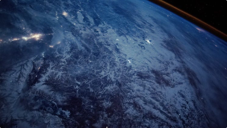 地球俯瞰韩国到日本夜景mac视频屏保