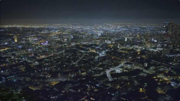 洛杉矶市中心夜景Mac视频屏保