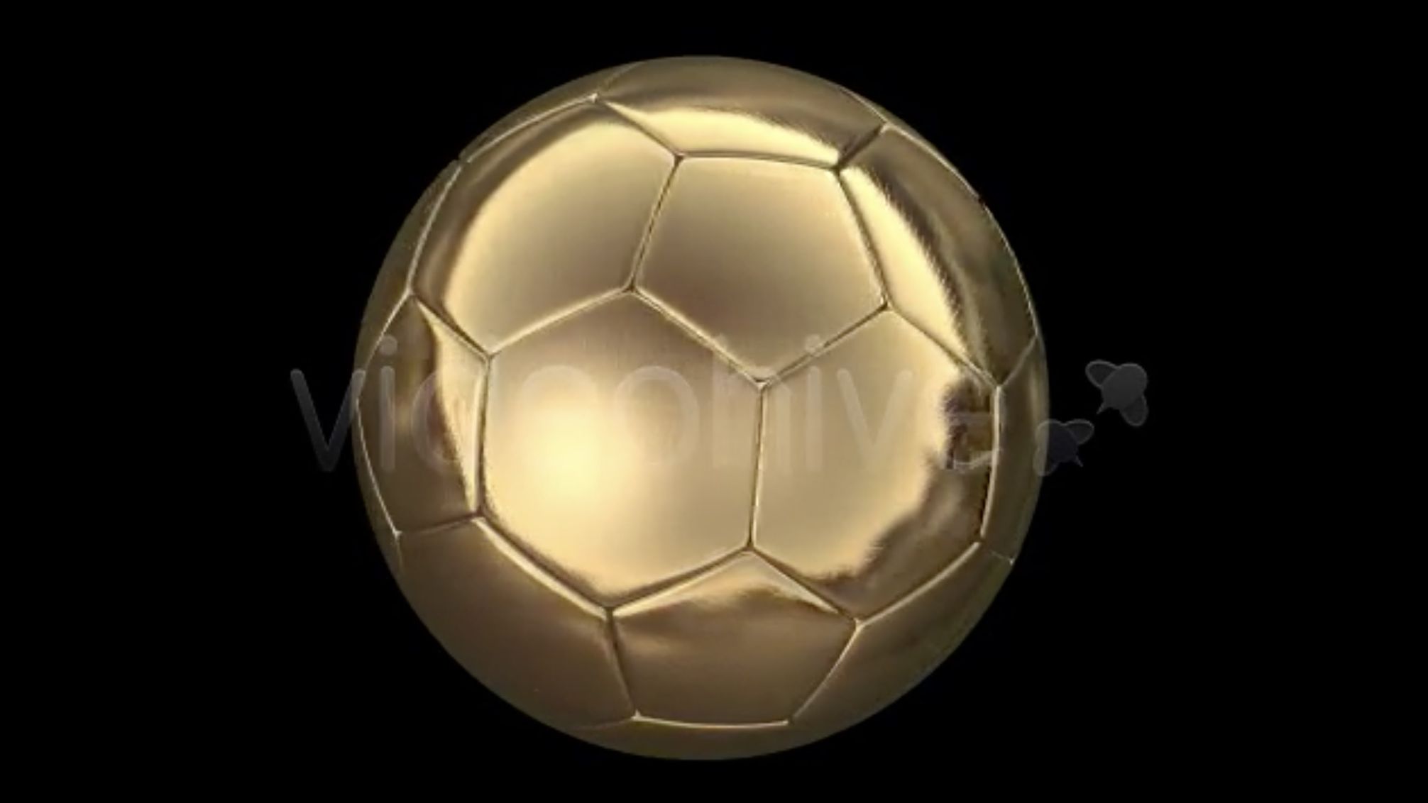 金色足球滚动背景高清视频素材