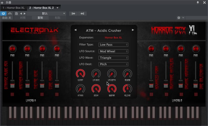 Electronik Sound Lab Horror Box XL for Mac(恐怖惊悚氛围音源插件) )
