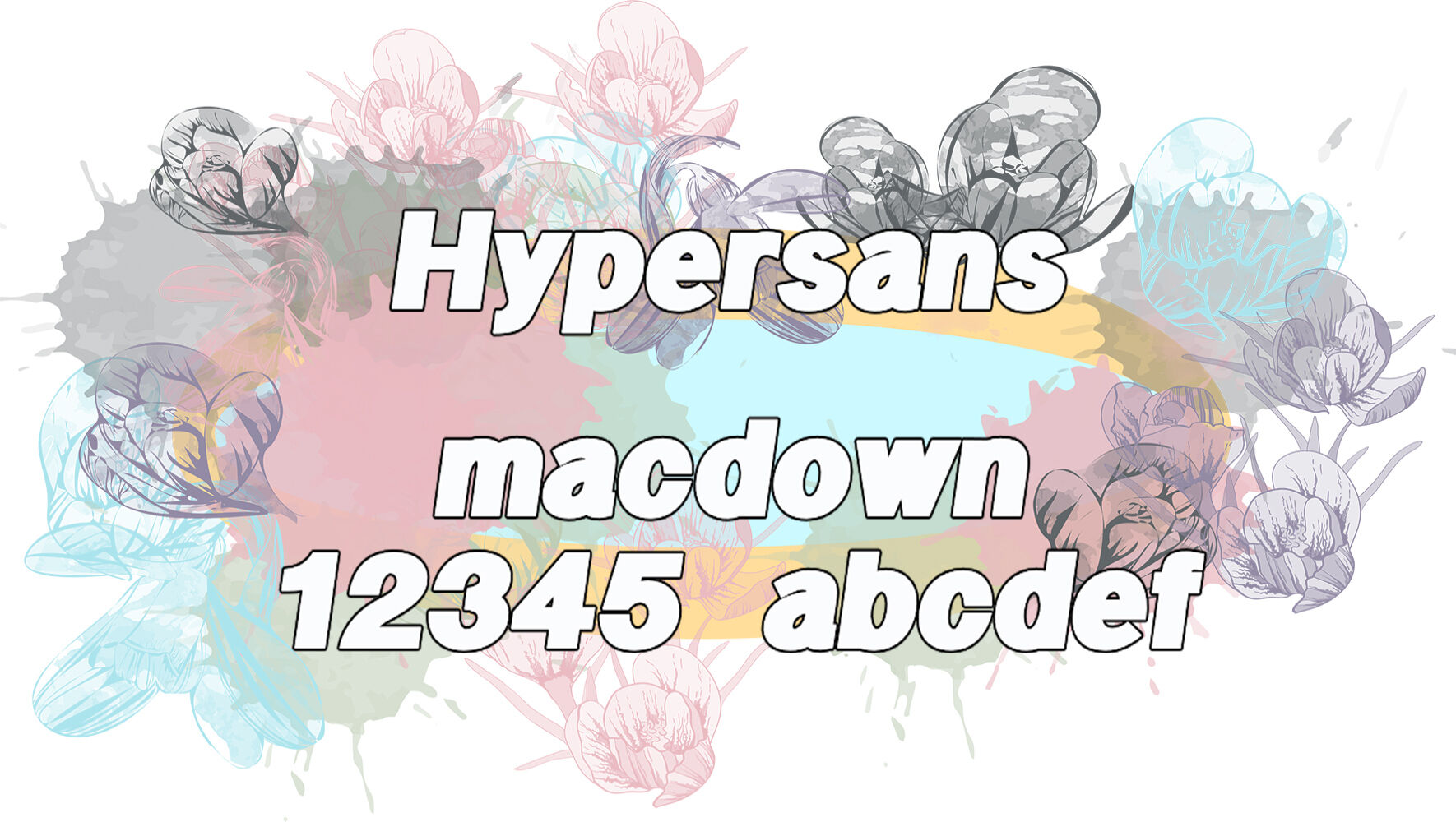 简单的常规字体Hypersans