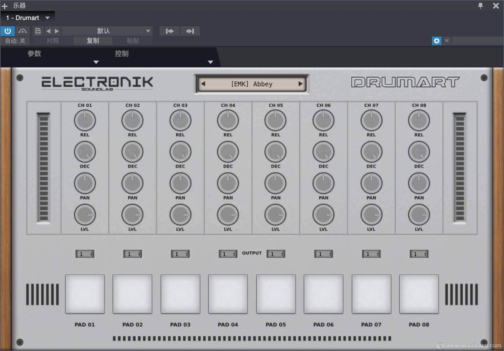Electronik Sound Lab Drumart for Mac(鼓机合成器插件)