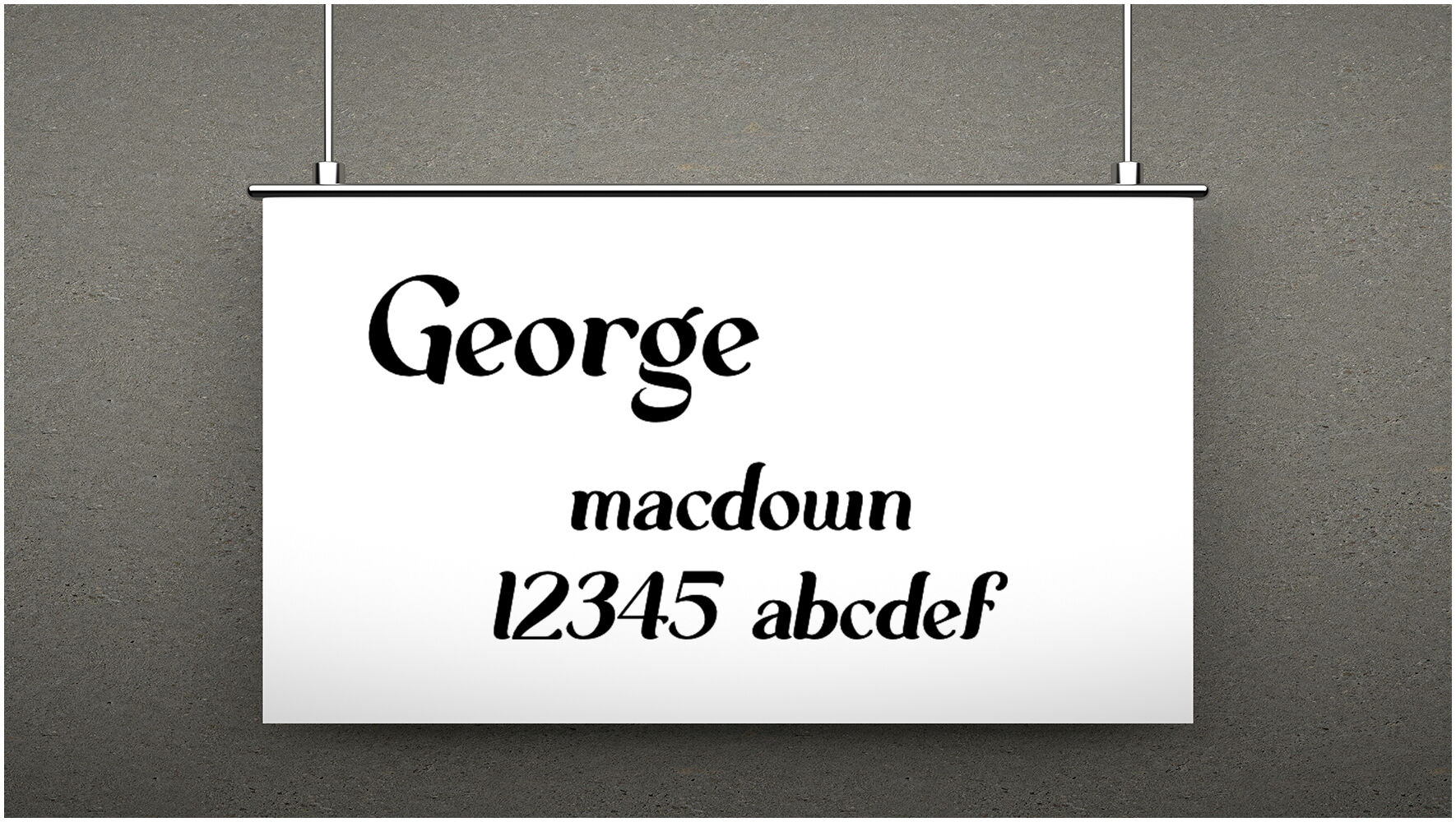 经典衬线字体George