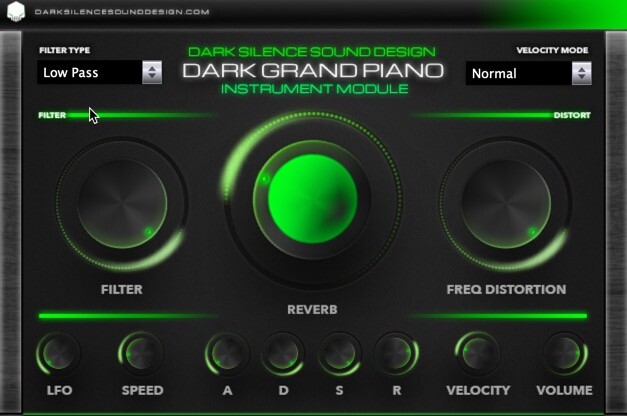 ADSR Dark Silence Dark Grand Piano(黑暗三角钢琴虚拟乐器插件)
