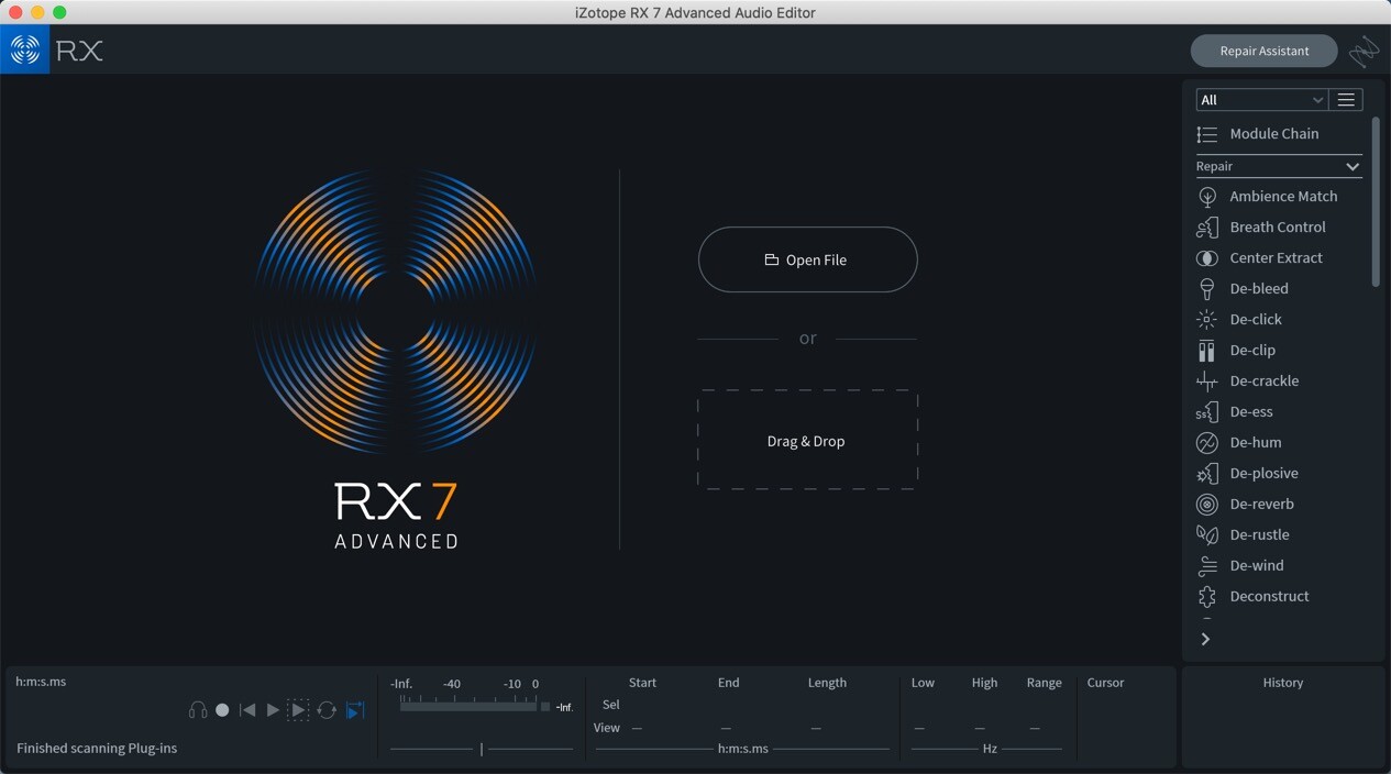 iZotope RX 7 Advanced for Mac(音频损坏修复插件)