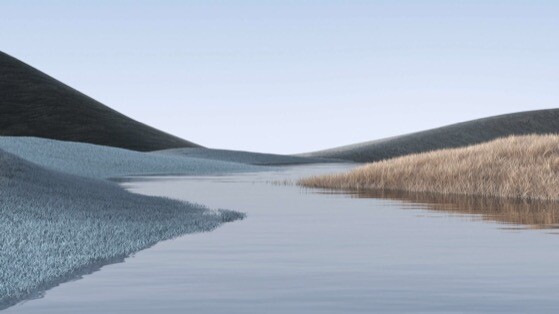 水平如镜的湖面高清动态壁纸