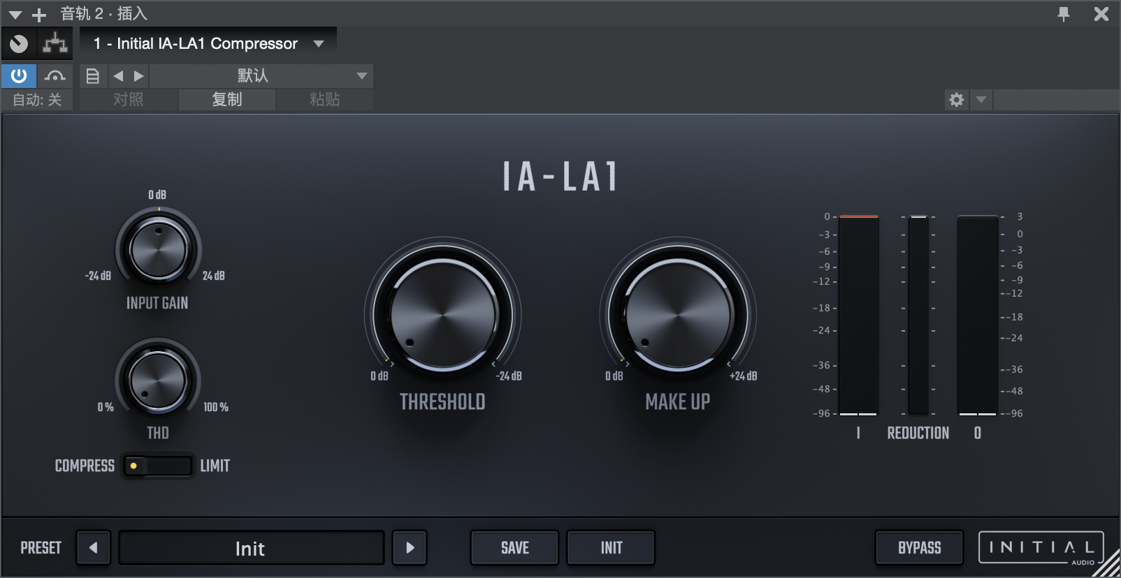 Initial Audio IA-LA1 Compressor for Mac(音频压缩器插件)