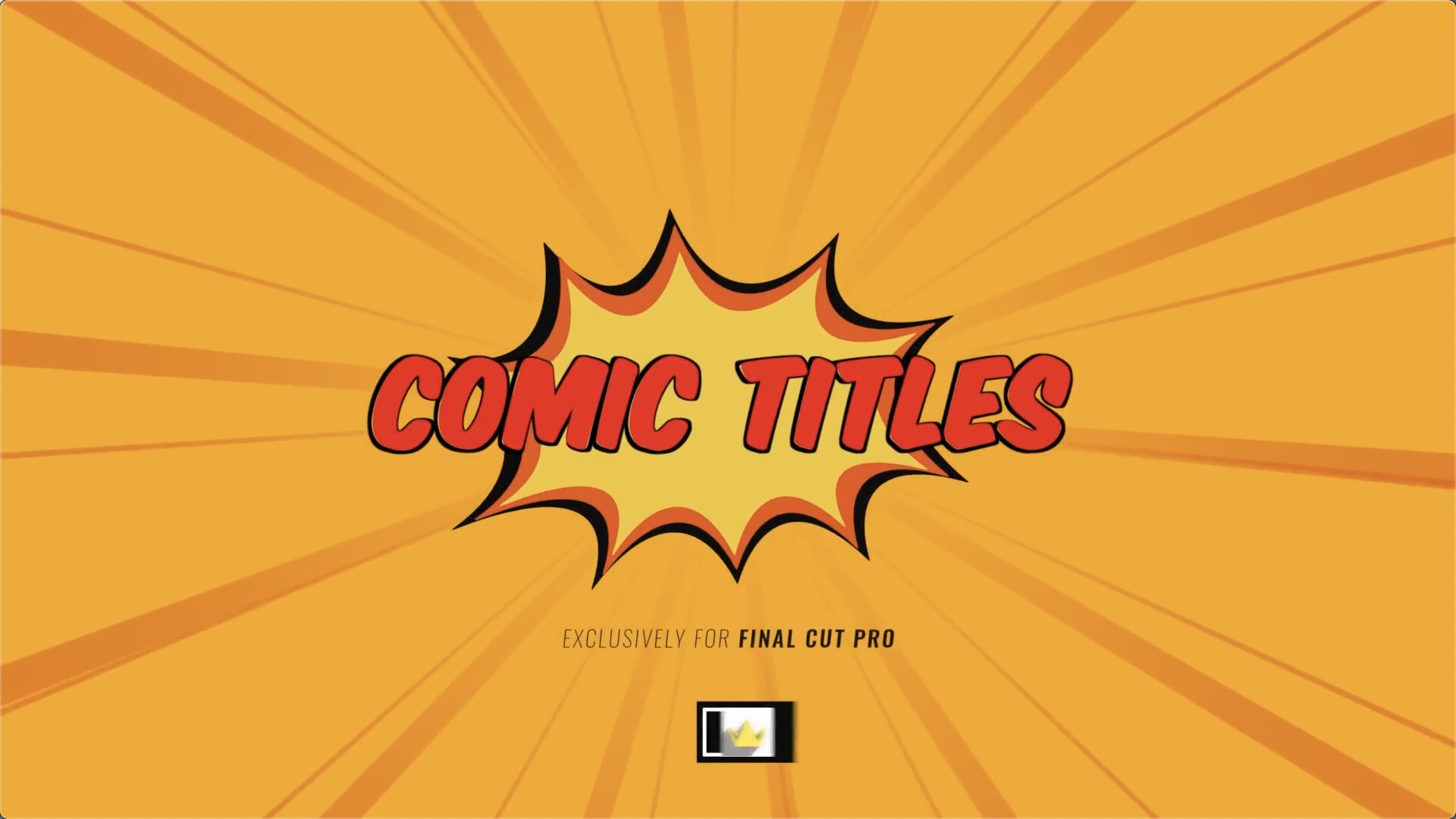 fcpx插件：PremiumVFX Comic Titles(手绘漫画风格的标题和背景)