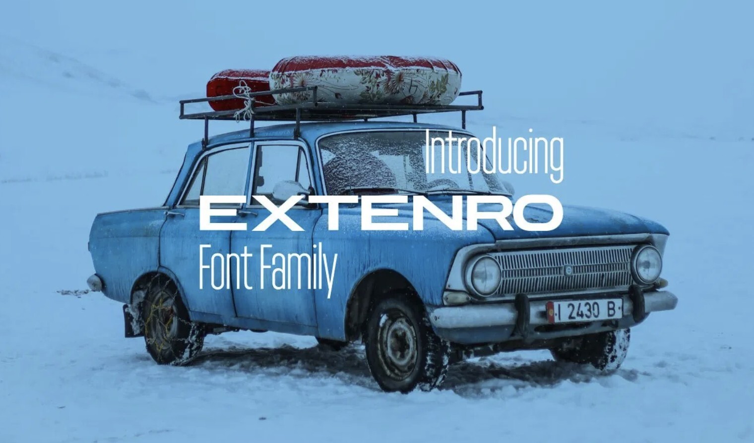 无衬线字体Extenro font