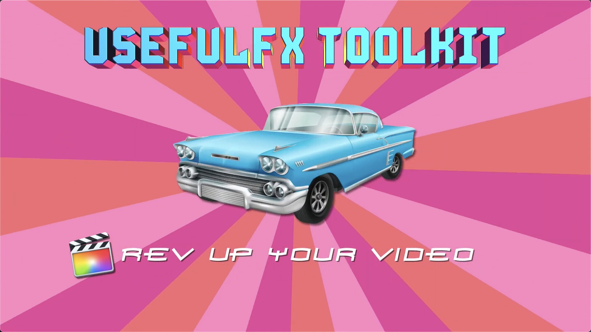 fcpx插件：UsefulFX Toolkit(视频光泽火花和条纹FX工具包)