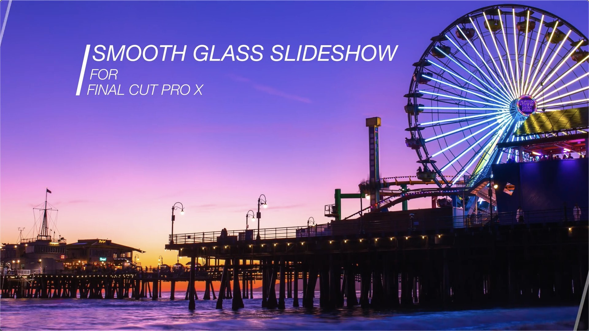 fcpx插件：光滑的玻璃幻灯片XEffects Smooth Glass Slideshow