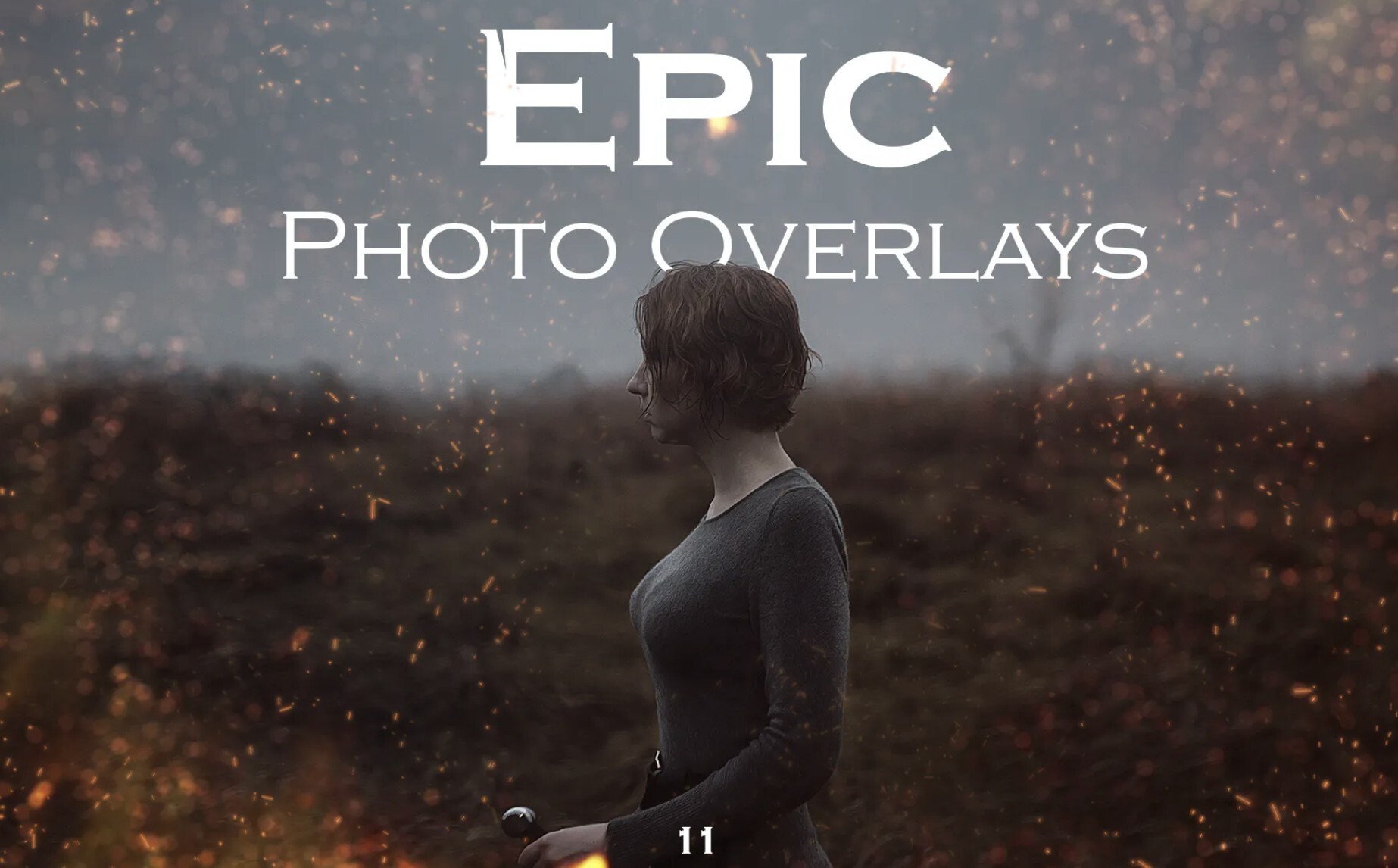 11张火焰Epic照片PS叠加素材