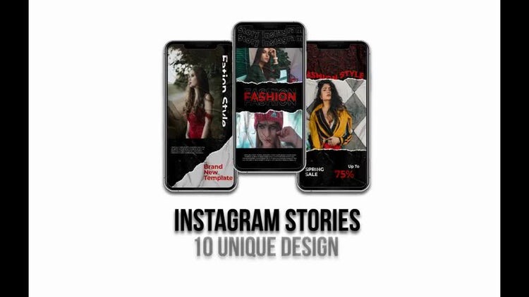 10个干净利落的Instagram故事AE模板