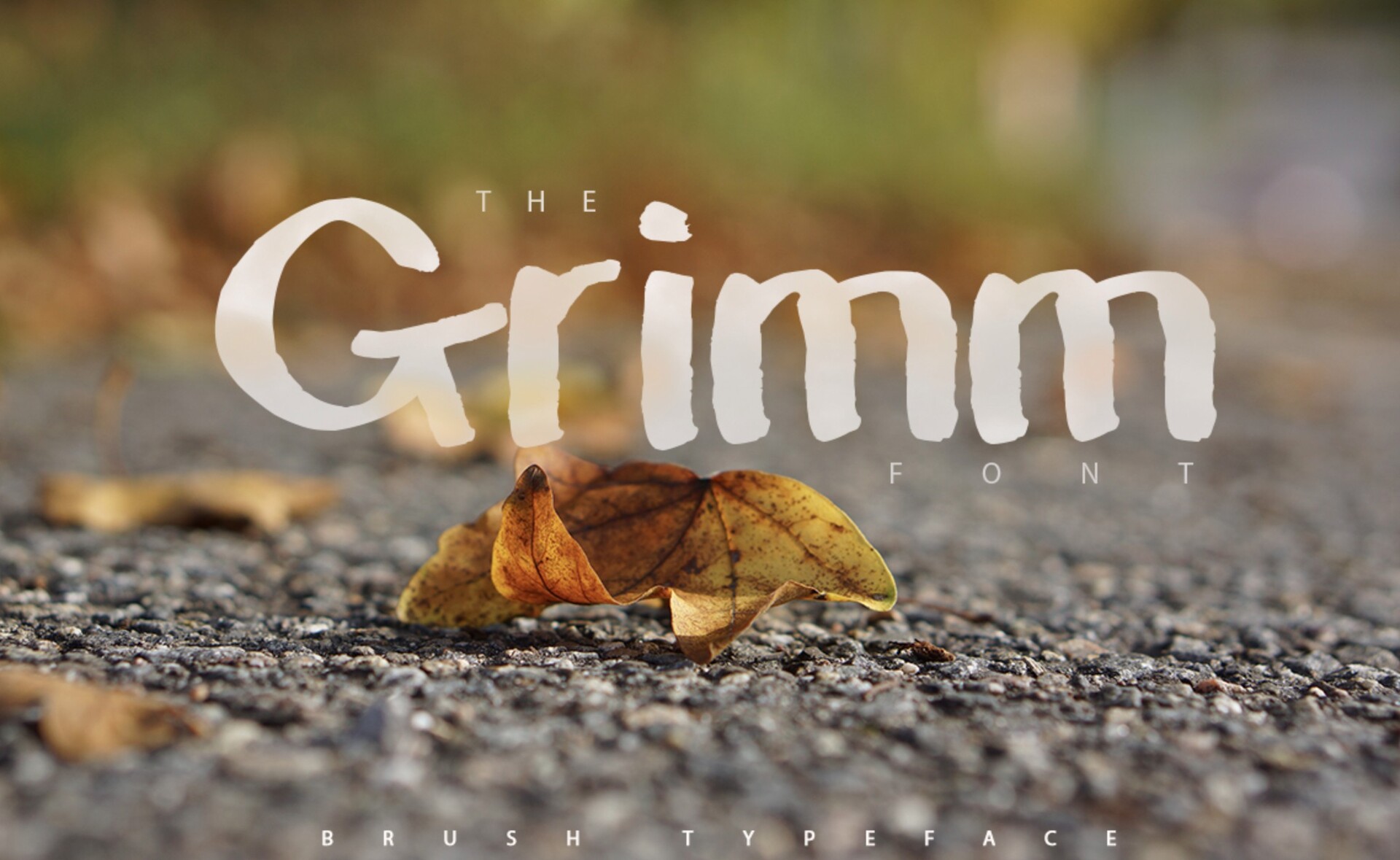 笔刷字体The Grimm Font