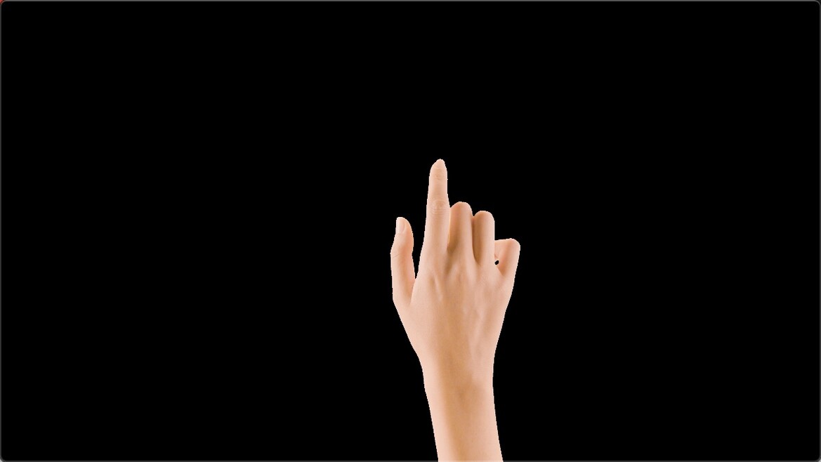 女性手势动作透明通道视频素材9