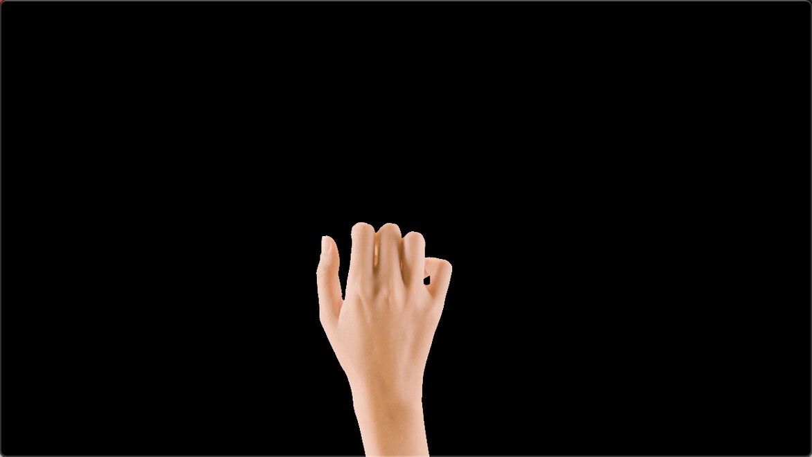 女性手势动作透明通道视频素材12