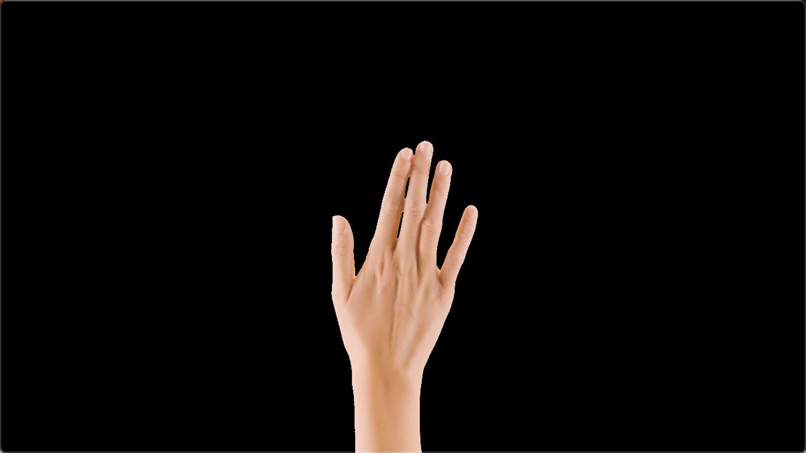 女性手势动作透明通道视频素材19