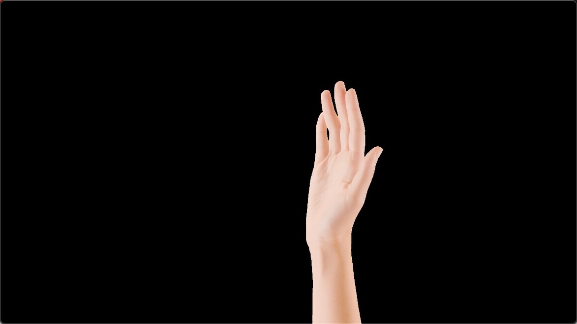 女性手势动作透明通道视频素材20