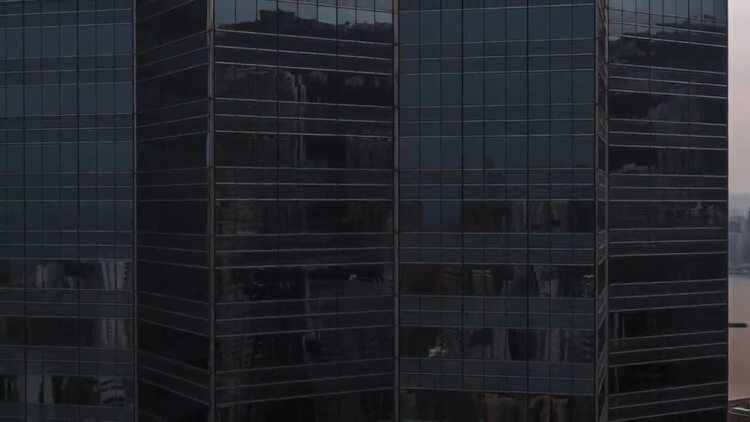 香港城市高层建筑空中实拍视频素材