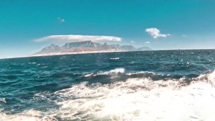 阳光明媚的海洋岛实拍视频素材