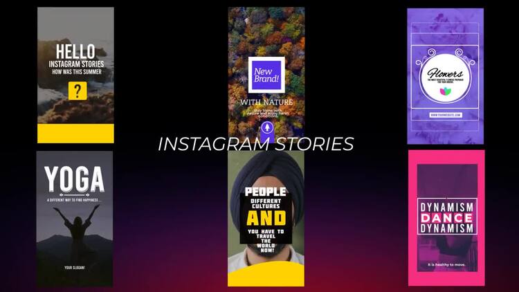 6个Instagram故事AE模板