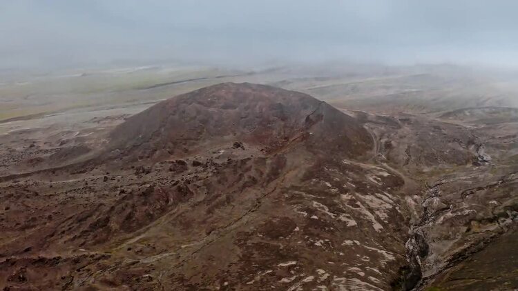 火山区的黑土实拍视频素材