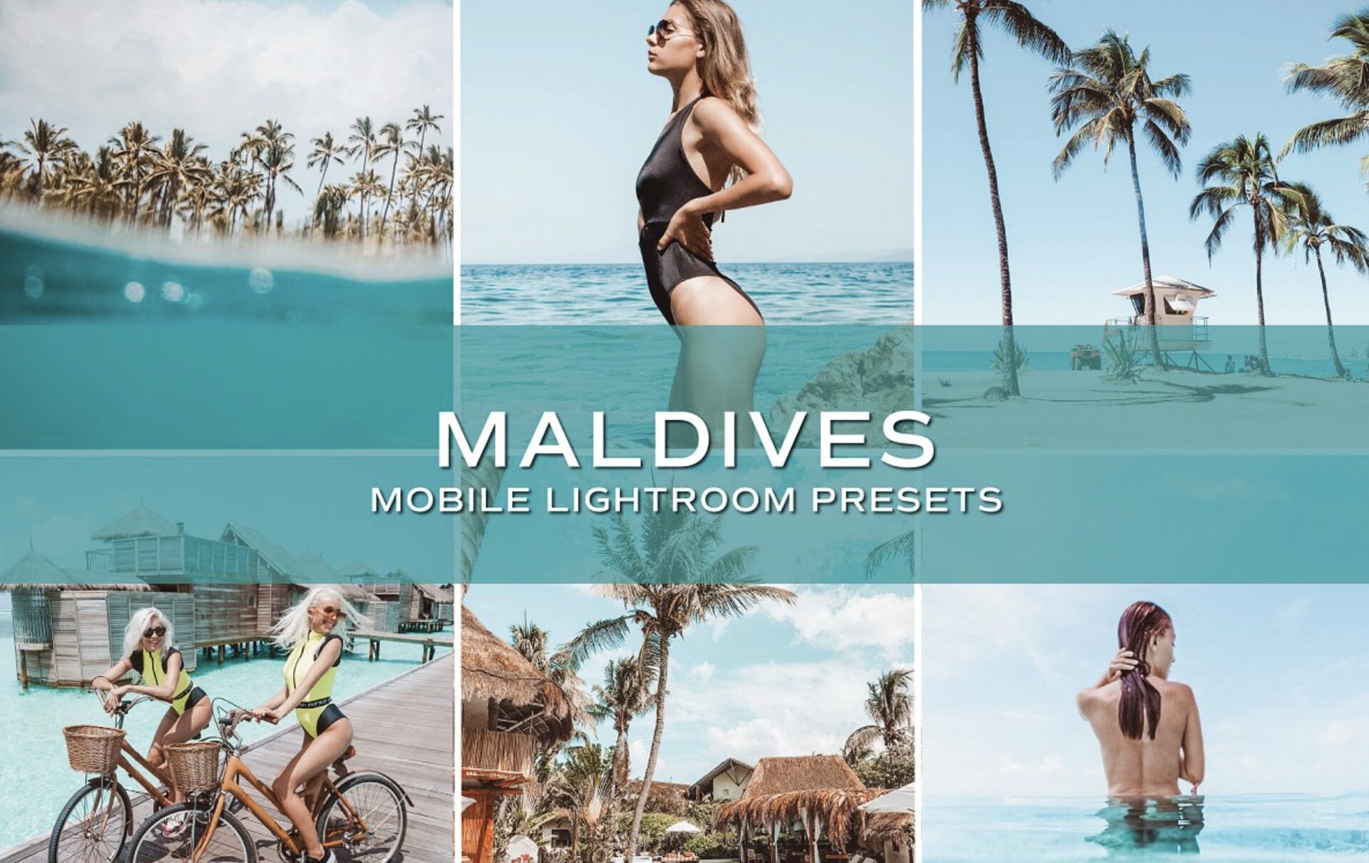 5个马尔代夫旅拍人像写真LR预设