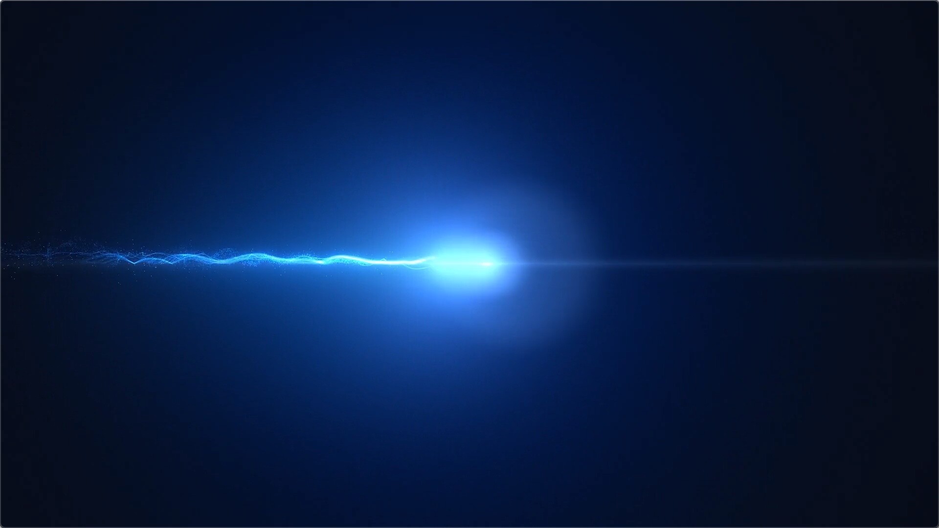 唯美蓝色光晕粒子发光拖尾线条动画视频4