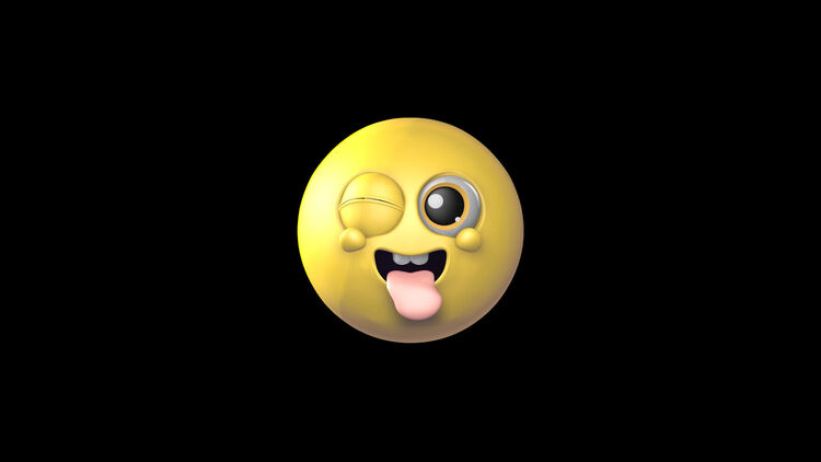 三维卡通搞怪Emojis表情循环动画5