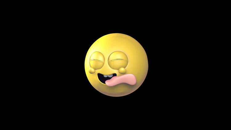 三维卡通搞怪Emojis表情循环动画25