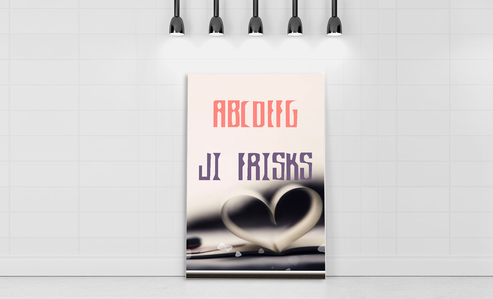 创意英文艺术设计字体JI-Frisks