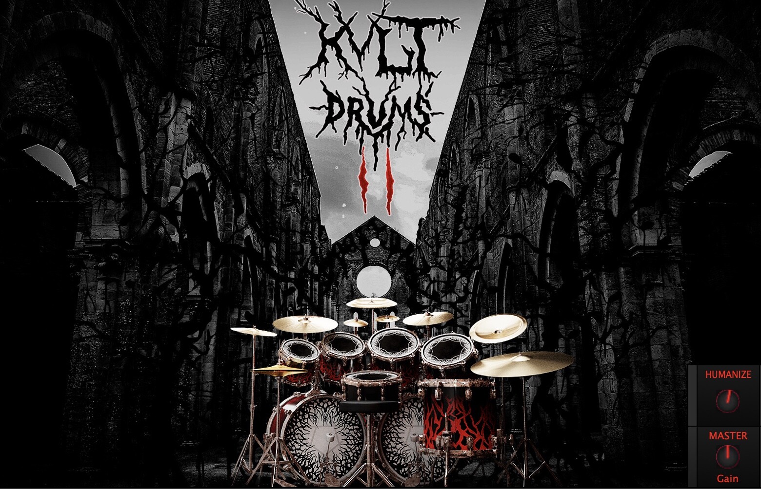 Ugritone - KVLT Drums II for Mac(Death Metal金属鼓音插件)