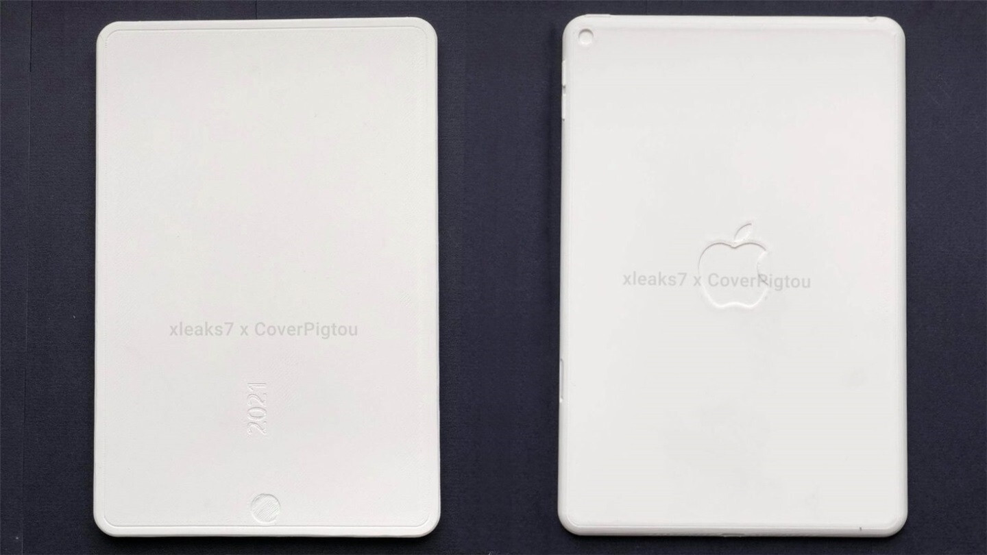 苹果 iPad mini 6模型曝光:采用全面屏、屏下指纹设计
