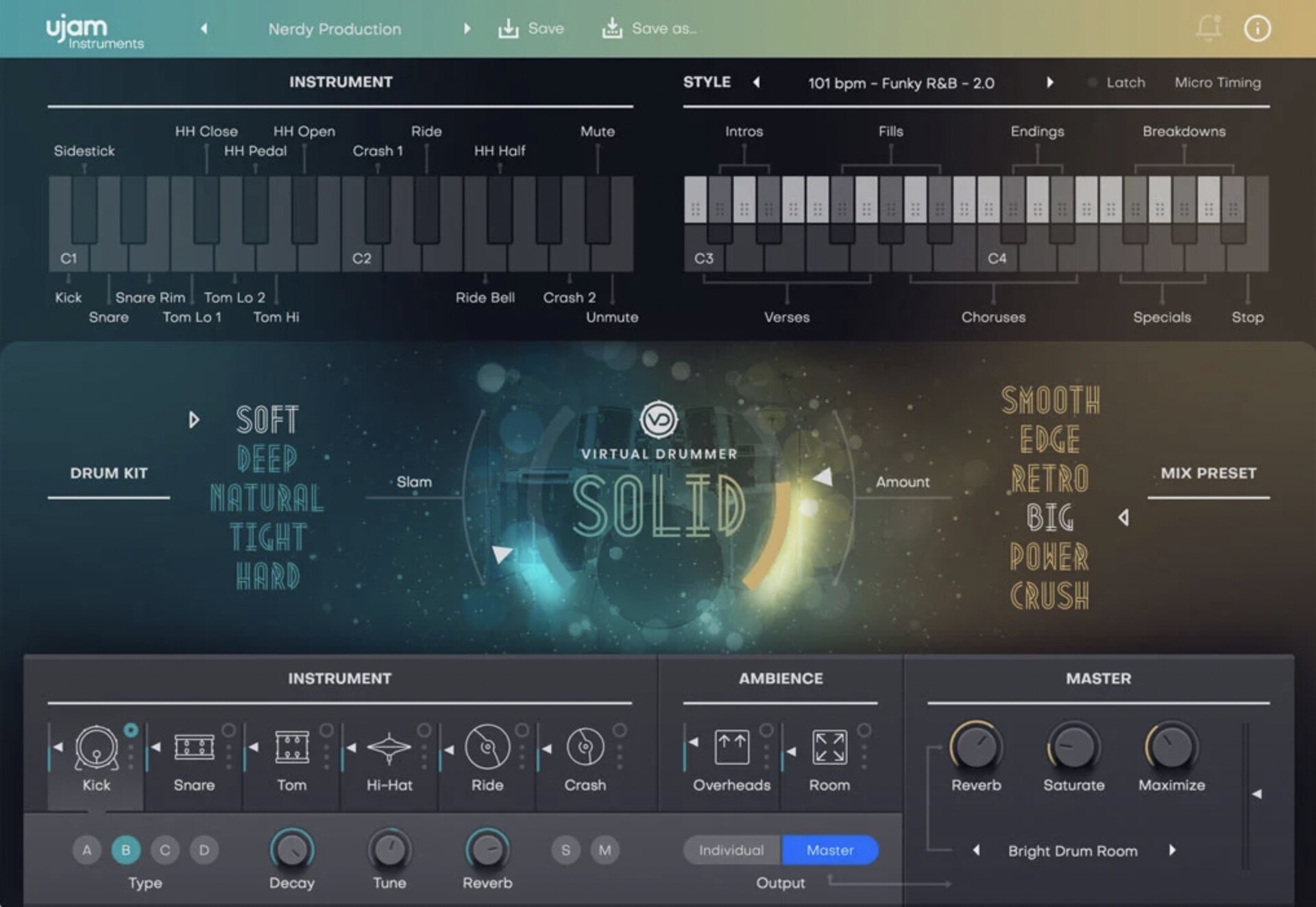 UJAM Virtual Drummer SOLID for Mac(虚拟鼓手)