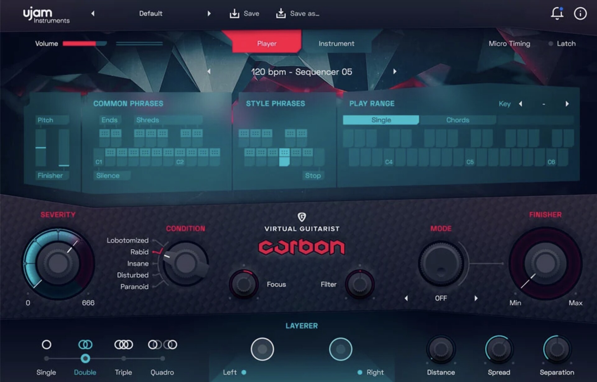 UJAM Virtual Guitarist CARBON for Mac(虚拟吉他手插件)
