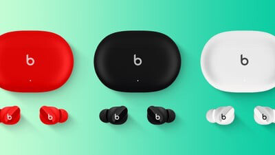 苹果Beats Studio Buds真无线耳机曝光:设计小巧,无耳机柄