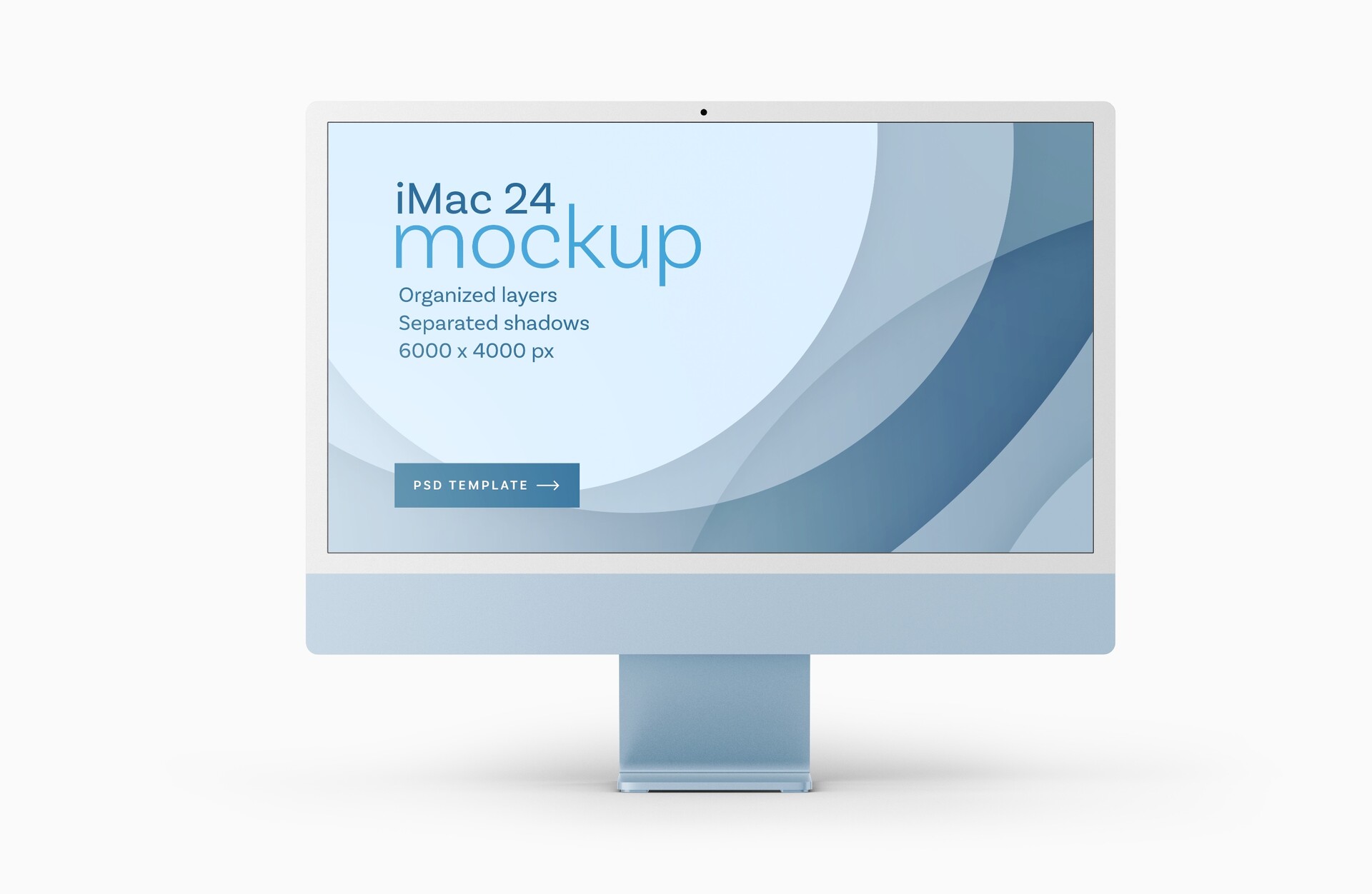 全新 iMac 24 英寸样机套装 | 2021年