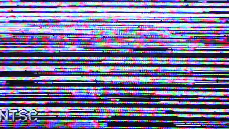 复古故障失真闪烁视觉干扰VHS特效动画173