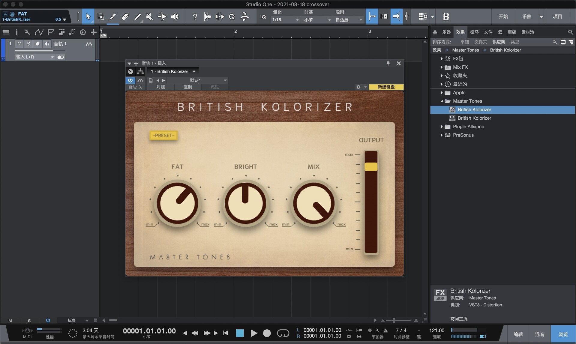 Master Tones British Kolorizer for mac(延迟器)
