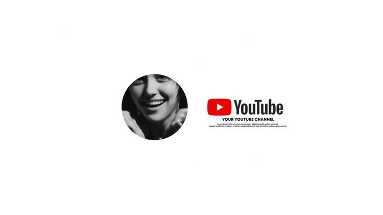 YouTube 徽标AE模板