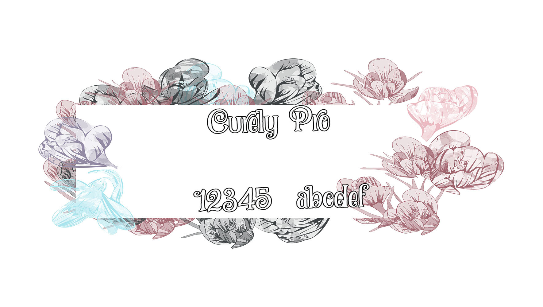 Curely Pro 花哨可爱的字体