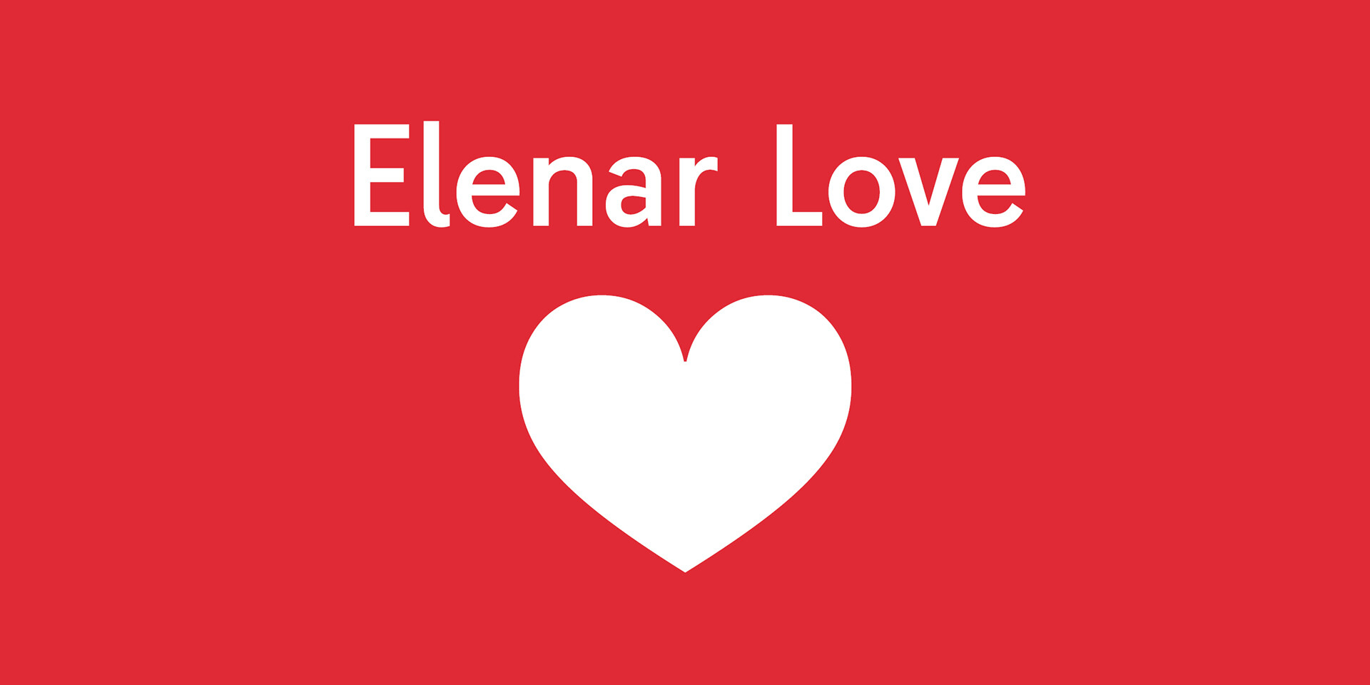 Elenar Love浪漫艺术字体