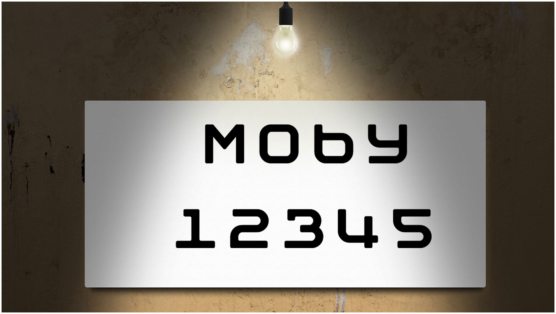 企业标题字体Moby