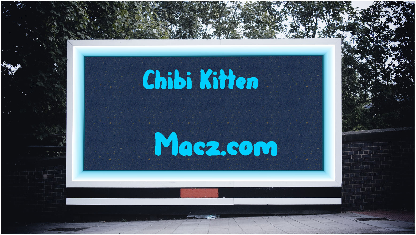 可爱的粗体英文字体Chibi Kitten