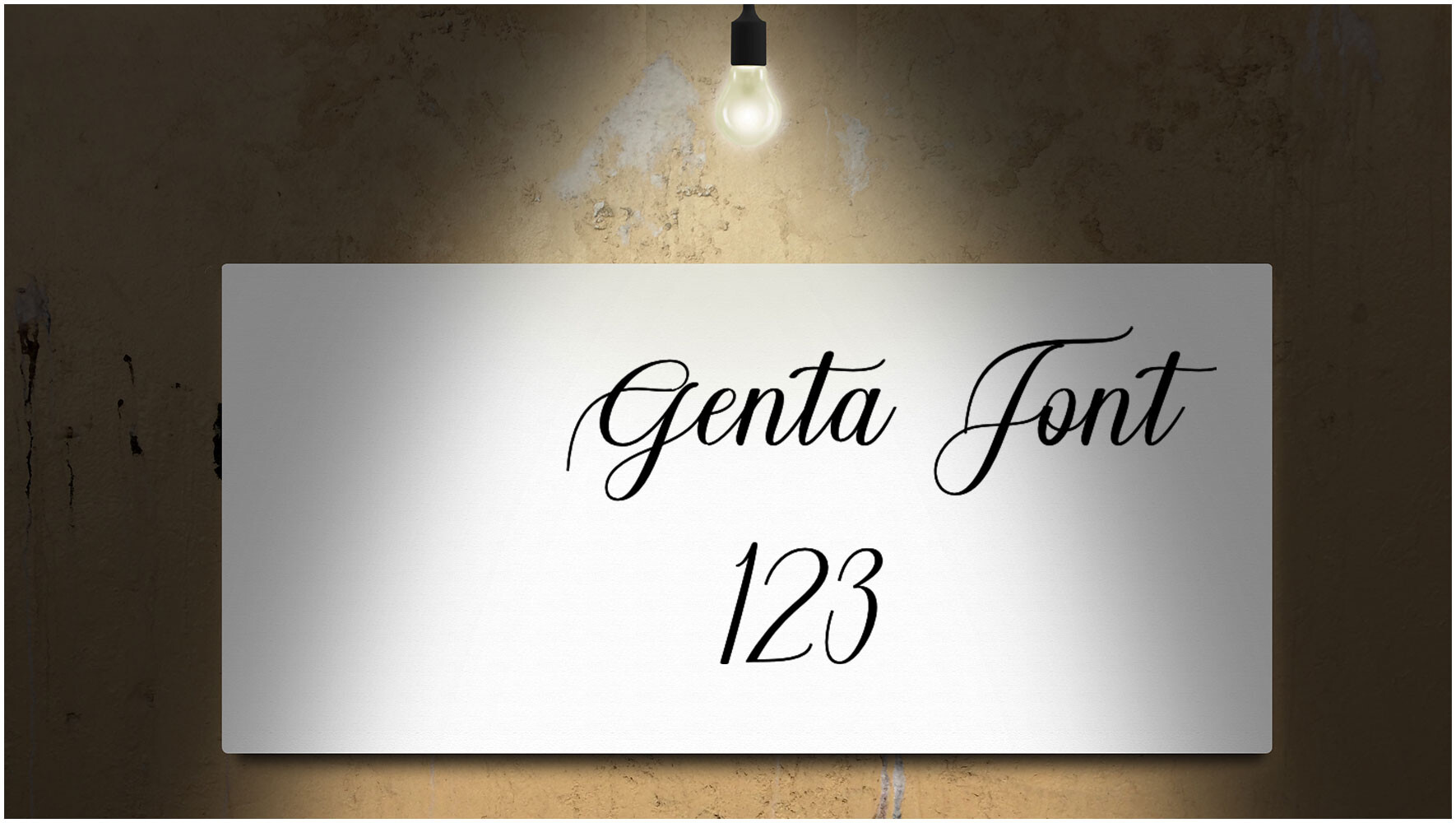 Genta现代优雅流畅手写字体