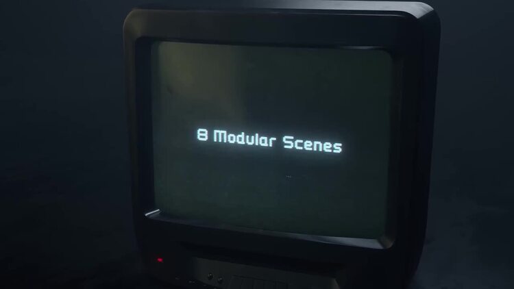 MOGRT 简单的 VHS 标题和标志PR动态图形模板