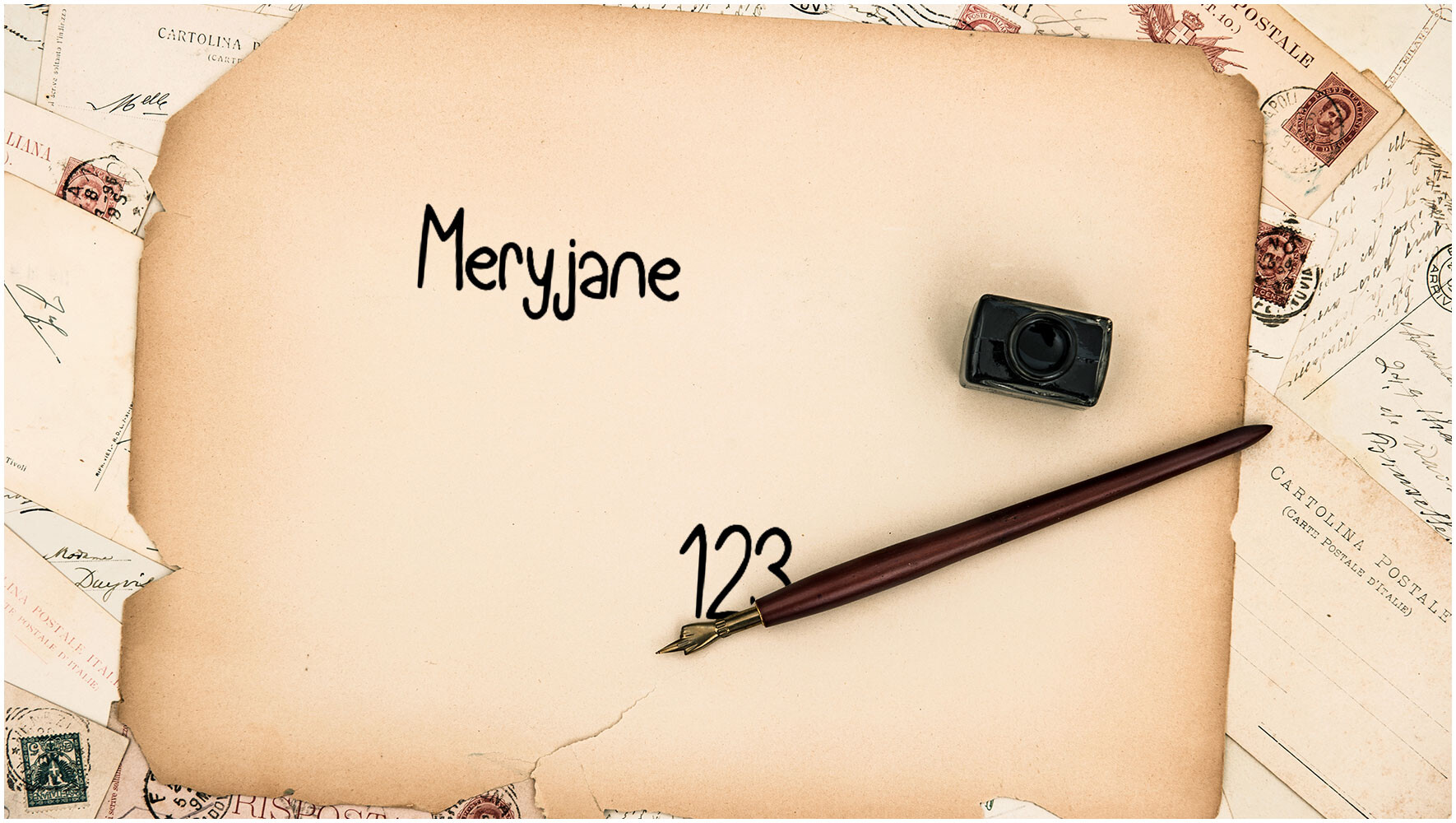 Meryjane时尚可爱的手写字体