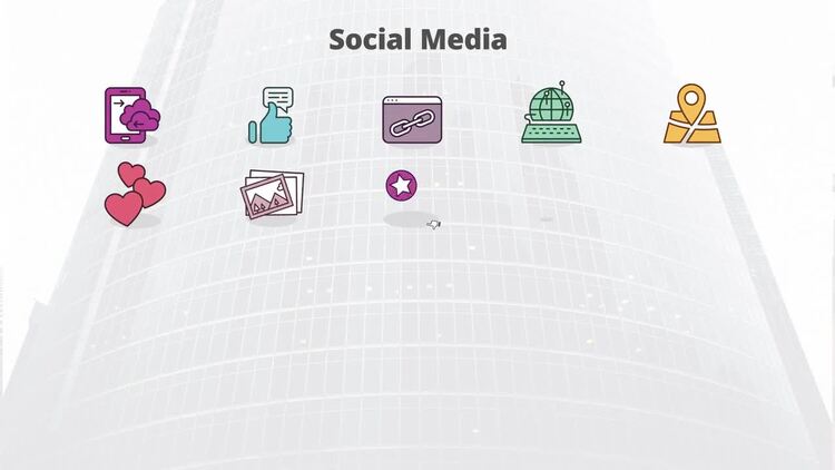 MOGRT 社交媒体图标PR动态图形模板